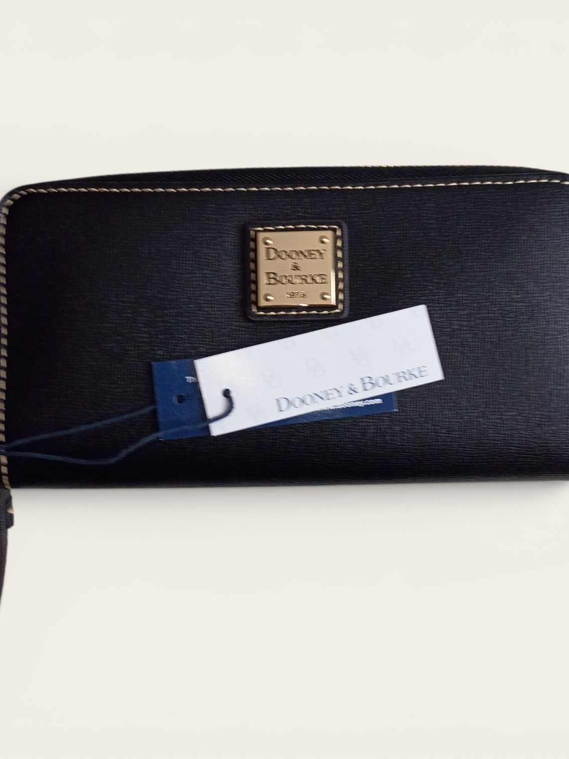 Dooney & Bourke Black Zip-Around Wallet